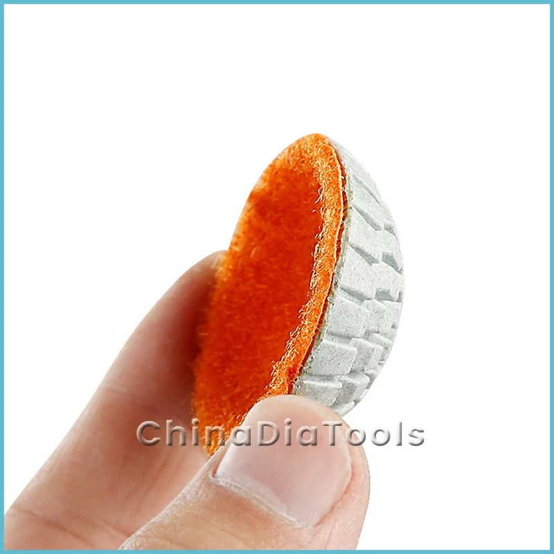 2 in Curved Stone Diamond Polishing Pad